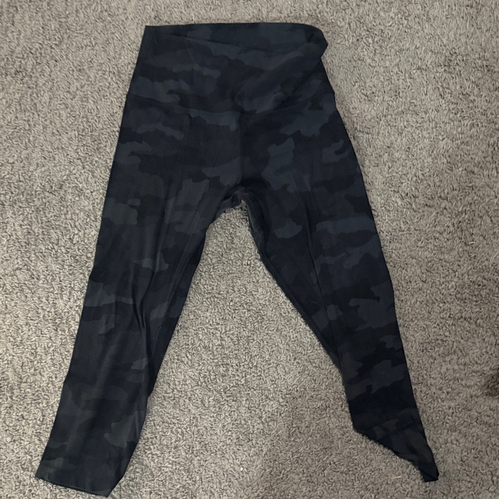 lululemon athletica  Black Camouflage Leggings